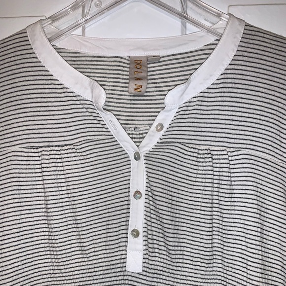 Anthropologie Dolan Striped Coast Ferry Henley Top - Picture 9 of 16
